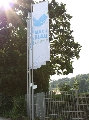 Schwimmbad Mach Blau Fahnen